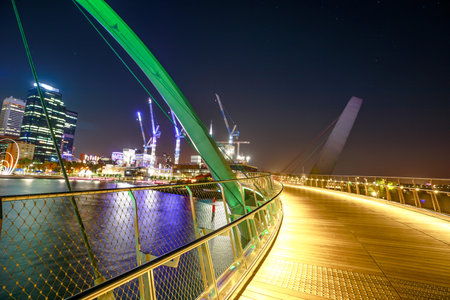 Perth Elizabeth Quay Bridgeのeditorial素材