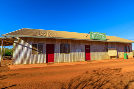 Tennant Creek, Australia - Aug 2019: Battery Hill gold mine museum of Tennant Creek. Northern Territory of Australia.のeditorial素材