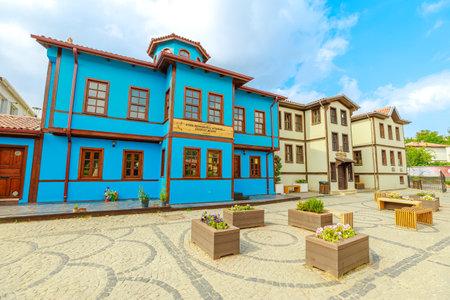 Eskisehir, Turkey - Aug 2, 2023: Eskisehirs roads interlace, connecting various neighborhoods and showcasing the architectural heritage of the Odunpazari district.のeditorial素材