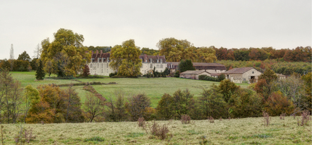 La Fraisse castle in French countrysideのeditorial素材