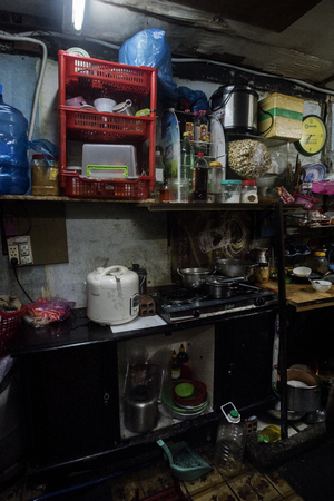 Old Vietnamese kitchenのeditorial素材