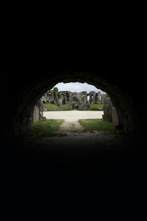 Gallo-Roman amphitheater in Saintes, Franceのeditorial素材