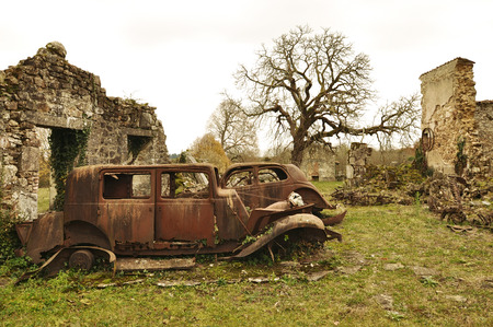 Oradour-sur-Glane, Franceのeditorial素材
