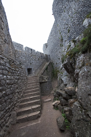 Castel de Peyrepertuse in Aude, Franceのeditorial素材