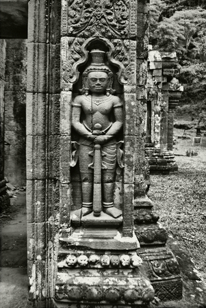 Vat Phou Temple in Champasak, in Southern Laosの写真素材