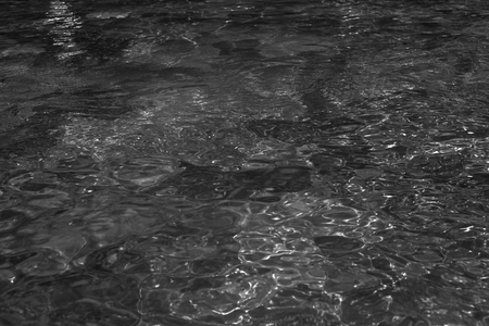 Swimming pool surface in a Vietnamese resort at dayの写真素材
