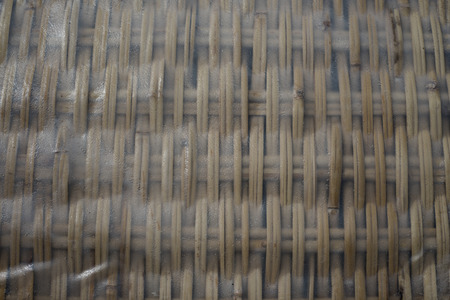 Rice paper sun drying on bamboo mats for spring rolls in Vietnamの写真素材