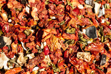 Sun dried vegetables snacks, a specialty in the south of Franceの写真素材