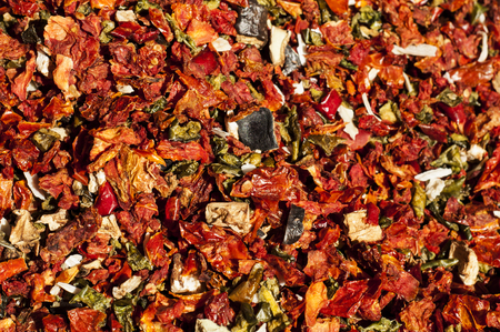 Sun dried vegetables snacks, a specialty in the south of Franceの写真素材