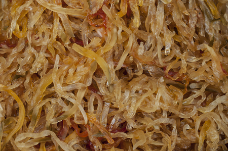 Background of orange Vietnamese foodの写真素材