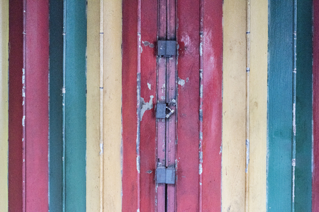 Shop's iron curtainの写真素材