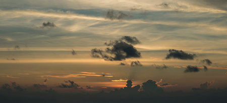 Sunset on the sea on Langkawi island, Malaysia