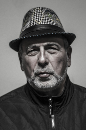 Papet J, singer of Massilia Sound System is at La Gare du Nord in PÃ©zenas, France, in January 2016のeditorial素材