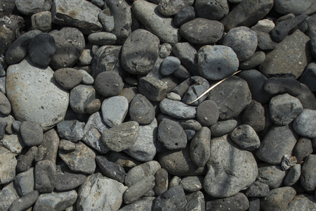Background of large river pebblesの写真素材