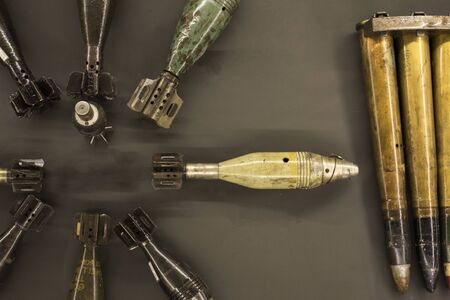 Ammunitions diplay at the War Remants Museum in Ho Chi Minh City, Viet Namのeditorial素材