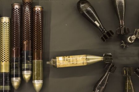 Ammunitions diplay at the War Remants Museum in Ho Chi Minh City, Viet Namのeditorial素材