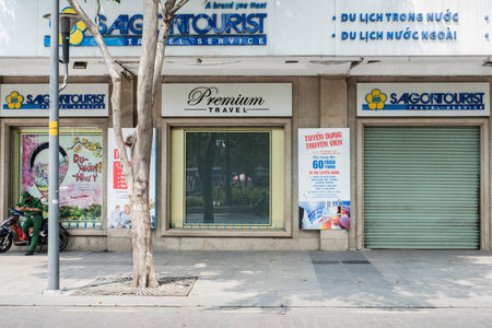 Shops are closed and streets are emptying as inhabitants opt for a self home isolation in Ho Chi...