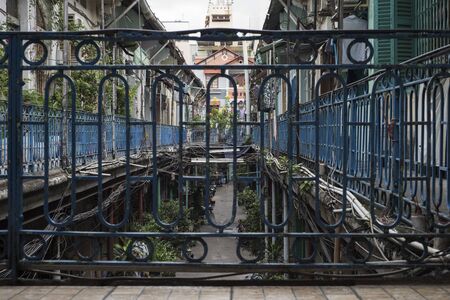 Hao Si Phuong old traditional alley in Ho Chi Minh City, Vietnamの写真素材
