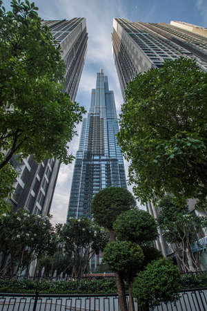 Landmark 81 skyscraper viewed from the street in Ho Chi Minh City, Vietnam