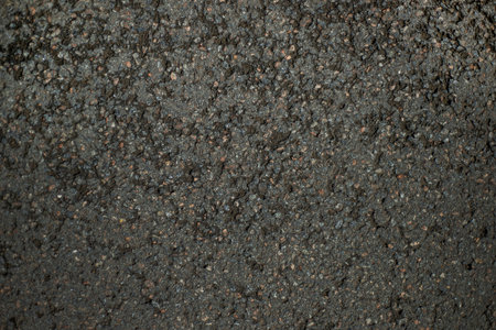 Close up top view of asphalt road