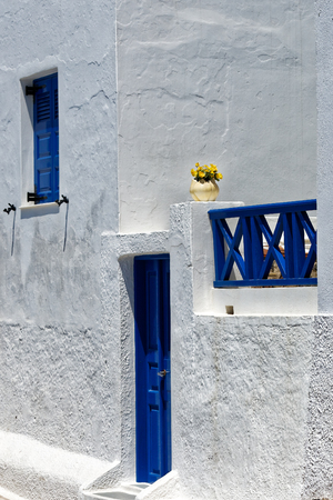 City view of Santoriniの写真素材
