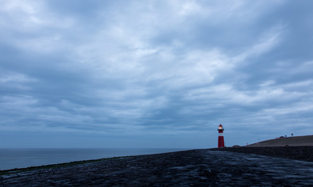 Small lighthouse Westkapelle.の写真素材