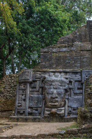 The Mayan ruins of Lamanai.の写真素材