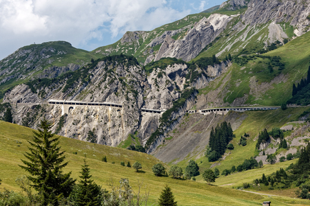 Mountain landscape of Austriaの写真素材