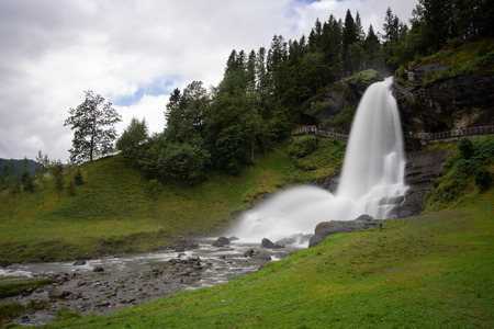 Landscape of Norway, Steinsdalsfossen .の写真素材
