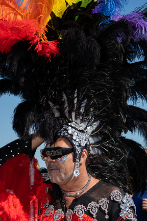 Parade at Christopher Street Day (CSD), annual event celebrating gay and lesbian people.のeditorial素材
