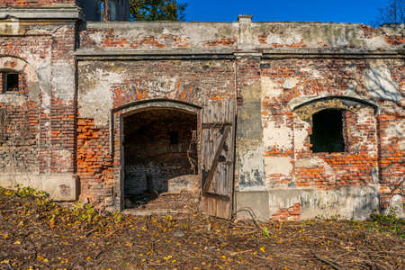 Castle ruin in Slawikau, Polandの写真素材
