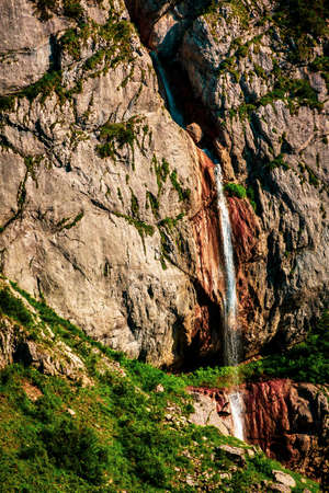 A source of water in the Austrian Alpsの写真素材