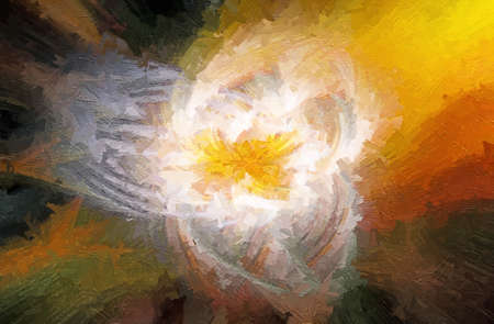 Multicolored texture painting. Abstract art background.の写真素材