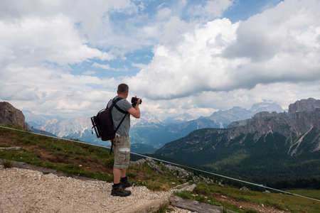 The Giau Pass, South Tyrol. (Passo di Giau)のeditorial素材