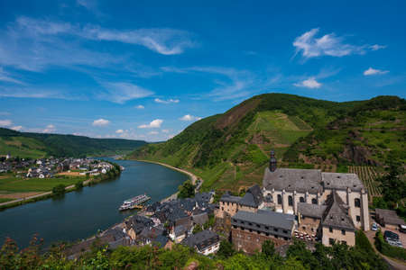 View of Beilstein from the tower of the castle Metternich.のeditorial素材