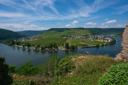 View of Beilstein from the tower of the castle Metternich, Germany