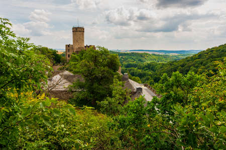 Panoramic view of the Pyrmont Castle, Germany.のeditorial素材