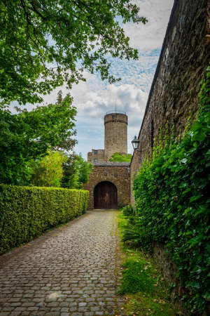 Panoramic view of the Pyrmont Castle, Germany.のeditorial素材