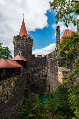 A castle complex in Grodziec, Poland. Grodziec Castle.のeditorial素材