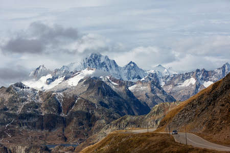 The Alpine region of Switzerland. Furka Pass.の写真素材