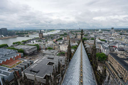 City landscape of Cologne.のeditorial素材