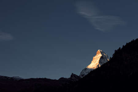 Panoramic view of the Matterhornの写真素材