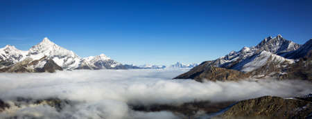 Panoramic view of Matterhorn, Switzerlandの写真素材