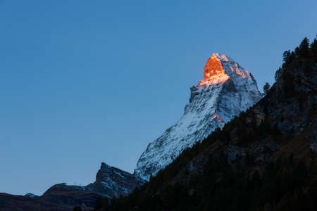 Panoramic view of the Matterhornの写真素材