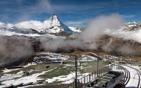 Panoramic view of Matterhorn, Switzerlandの写真素材