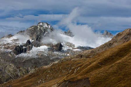 The Alpine region of Switzerland. Furka Passの写真素材