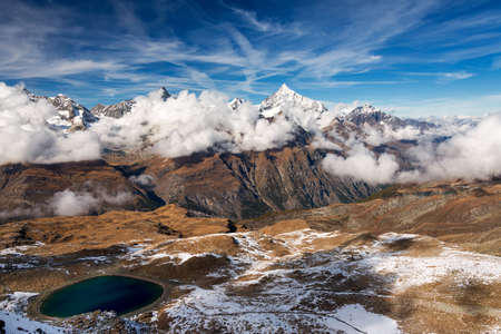 The Alpine region of Switzerland.の写真素材