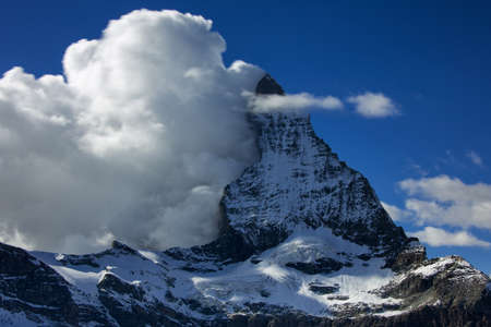 Panoramic view of the Matterhornの写真素材
