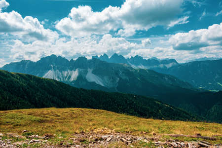 Panoramic view of the Dolomites, Italy.の写真素材