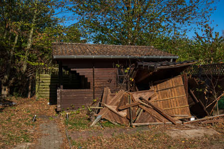 old abandoned houseの写真素材